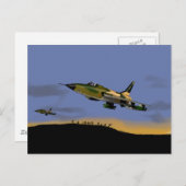 Thunderchief F105戦闘機 ポストカード (正面/裏面)