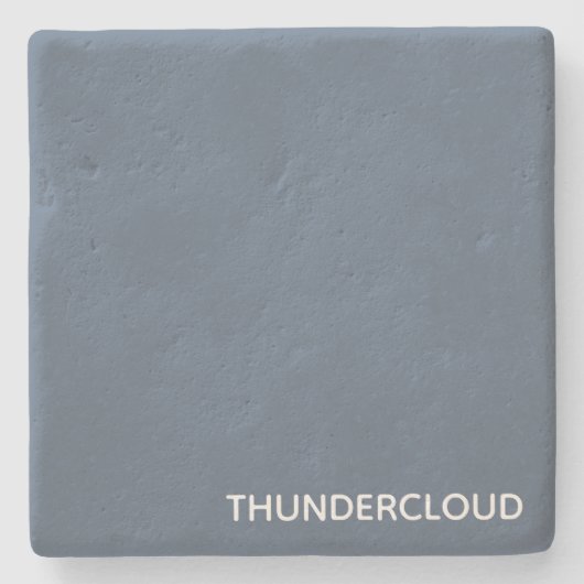 Thundercloud Blue-grayカラー名 ストーンコースター (正面)