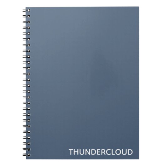 Thundercloud Blue-grayカラー名 ノートブック (正面)