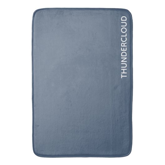 Thundercloud Blue-grayカラー名 バスマット (正面縦)
