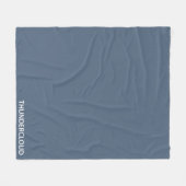 Thundercloud Blue-grayカラー名 フリースブランケット (正面(横))