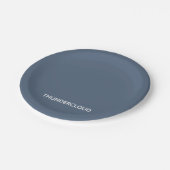 Thundercloud Blue-grayカラー名 ペーパープレート (アングル)