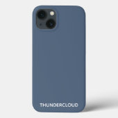 Thundercloud Blue-grayカラー名 Case-Mate iPhoneケース (裏面)