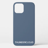 Thundercloud Blue-grayカラー名 Case-Mate iPhoneケース (裏面)