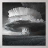 Thunderhead Cloud - Dramatic Black and White ポスター (正面)