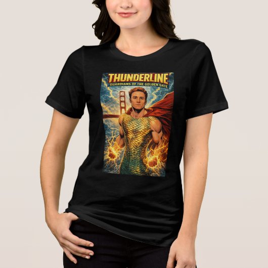 Thunderline ゴールデンゲートの守護者 トライブレンドTシャツ (正面)