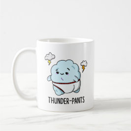 Thunderpantsおもしろい Cloud Weather Pun コーヒーマグカップ