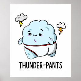 Thunderpants雲おもしろい下着パン ポスター