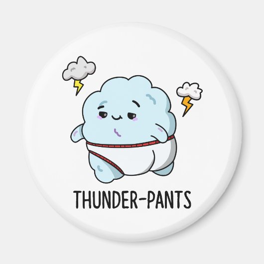 Thunderpants雲おもしろい下着パン マグネット (正面)
