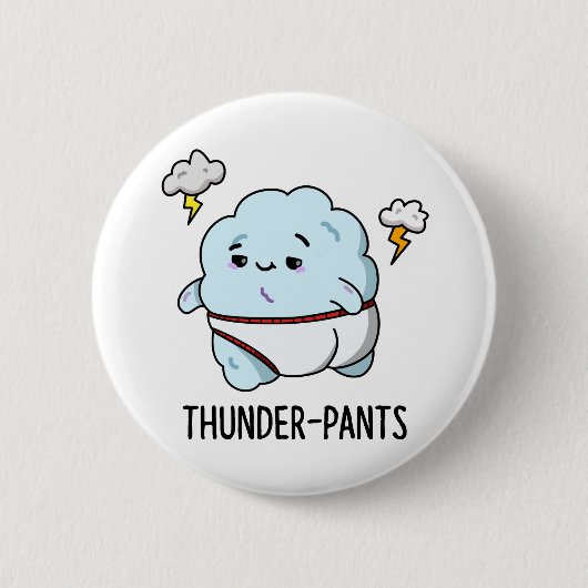 Thunderpants雲おもしろい下着パン 缶バッジ (正面)