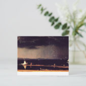Thunderstorm at Narragansett Bay, 素晴らしart Postcar ポストカード (スタンド正面)