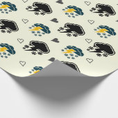 「Thunderstorm Elegance: ☁️⚡ラッピング紙。 ラッピングペーパー (角)