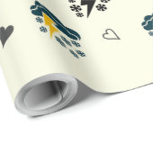 「Thunderstorm Elegance: ☁️⚡ラッピング紙。 ラッピングペーパー (ロールコーナー)