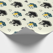 「Thunderstorm Elegance: ☁️⚡ラッピング紙。 ラッピングペーパー (角)