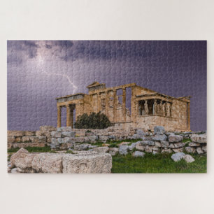 Thunderstorm over Acropolis Athens,ギリシャ,ヨーロッパ ジグソーパズル