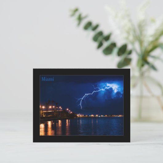 Thunderstorm over Miami – ポストカード (スタンド正面)
