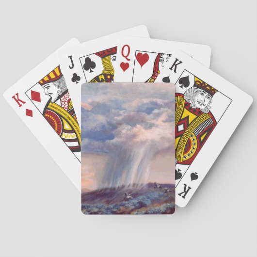 Thunderstorm Quailクラシックトランプ トランプ (裏面)