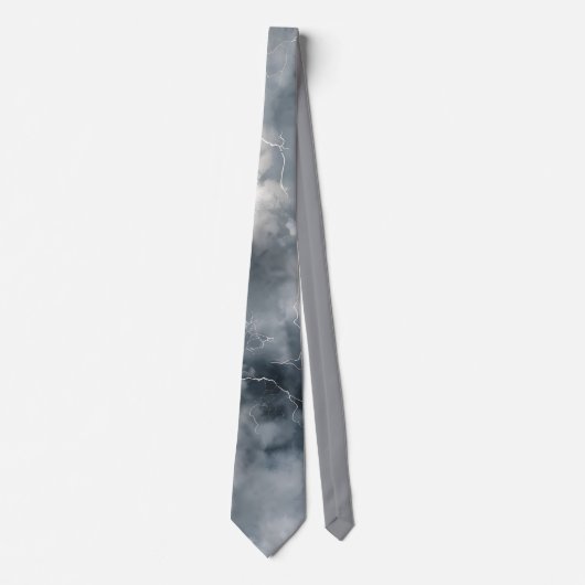 Thunderstorm Tie/Krawatte mit Blitzd ネクタイ (正面)