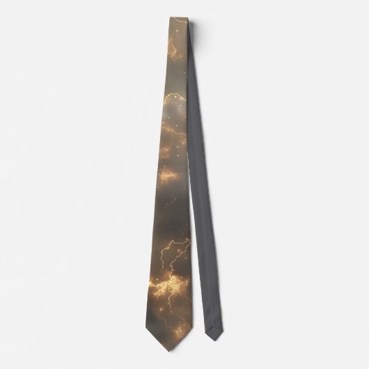 Thunderstorm Tie/Krawatte mit Blitzd ネクタイ (正面)