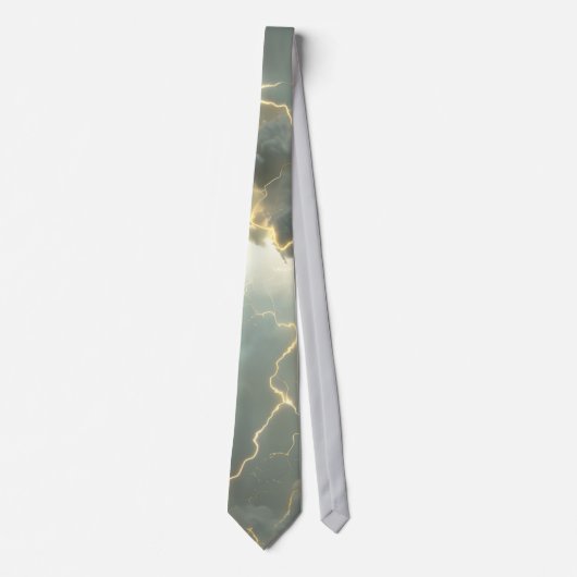 Thunderstorm Tie/Krawatte mit Blitzd ネクタイ (正面)