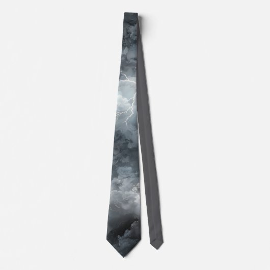 Thunderstorm Tie/Krawatte mit Blitzd ネクタイ (正面)