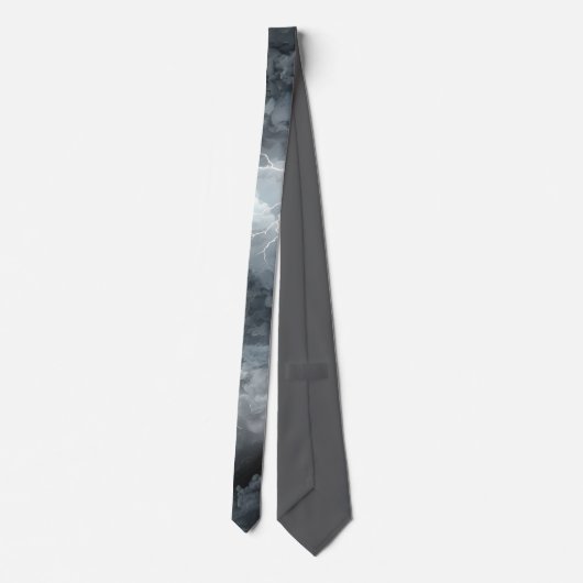 Thunderstorm Tie/Krawatte mit Blitzd ネクタイ (裏面)