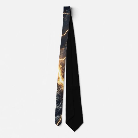 Thunderstorm Tie/Krawatte mit Blitzd ネクタイ (裏面)