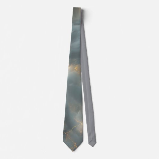 Thunderstorm Tie/Krawatte mit Blitzd ネクタイ (正面)