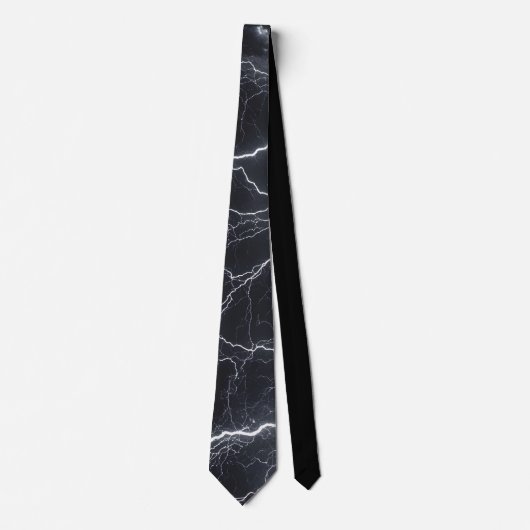 Thunderstorm Tie/Krawatte mit Blitzd ネクタイ (正面)