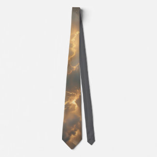 Thunderstorm Tie/Krawatte mit Blitzd ネクタイ