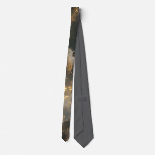 Thunderstorm Tie/Krawatte mit Blitzd ネクタイ (裏面)