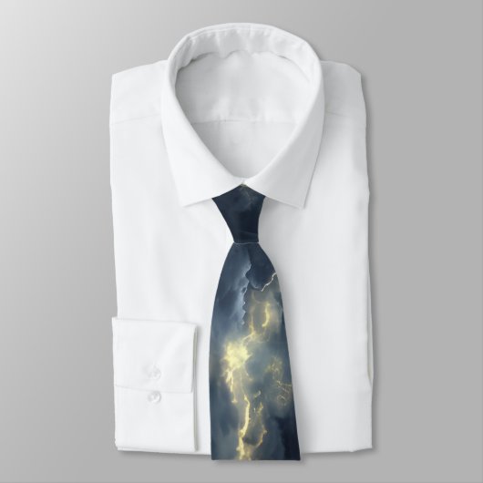 Thunderstorm Tie/Krawatte mit Blitzd ネクタイ (タイ)