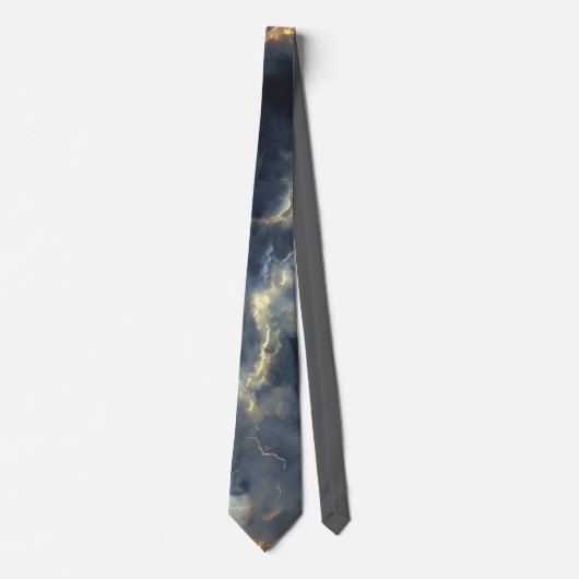 Thunderstorm Tie/Krawatte mit Blitzd ネクタイ (正面)