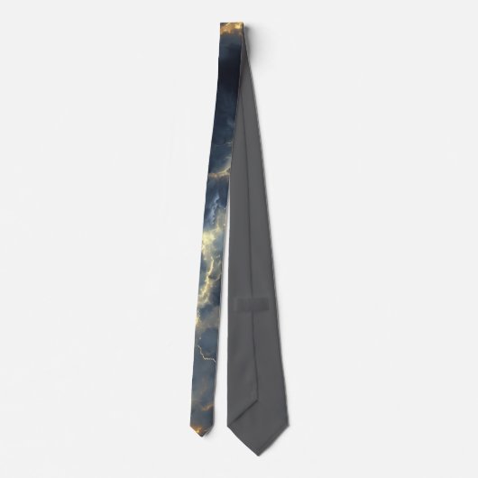 Thunderstorm Tie/Krawatte mit Blitzd ネクタイ (裏面)
