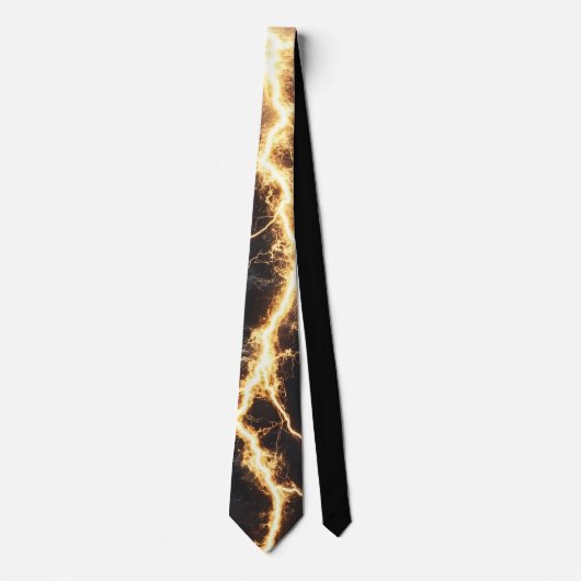 Thunderstorm Tie/Krawatte mit Blitzd ネクタイ (正面)