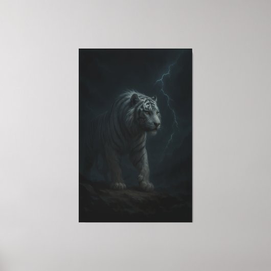 Thunderstrike White Tiger – Stormborn King キャンバスプリント (正面)