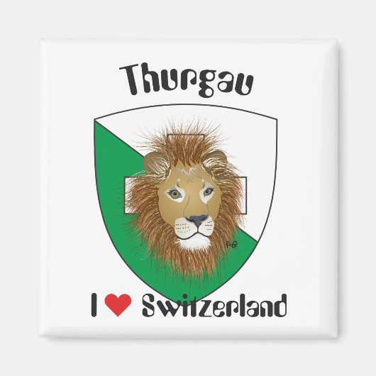 Thurgau Schweiz Suisse Svizzzeraマグネット マグネット (正面)