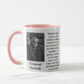 Thurgoodマーシャルの引用文 マグカップ (左)