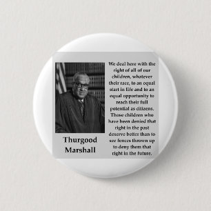 Thurgoodマーシャルの引用文 缶バッジ