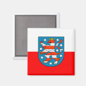 Thüringen Landesflagge マグネット (正面/裏面)