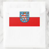 Thuringia長方形ステッカーのフラグ 長方形シール (バッグ)