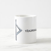 Thurisazのruneのマグ、トールの記号 コーヒーマグカップ (中央)