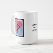 Thurisaz Rune Mug – 防衛! コーヒーマグカップ (正面左)