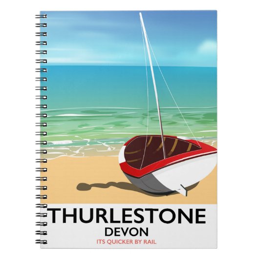 Thurlestone South Devon旅行ポスター ノートブック (正面)