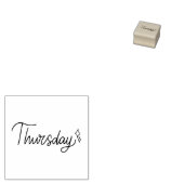 Thursday Weekday Journal Design ラバースタンプ (押印)