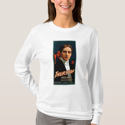Thurstonの彼に秘密の魔法を言っている悪魔 Tシャツ (正面)