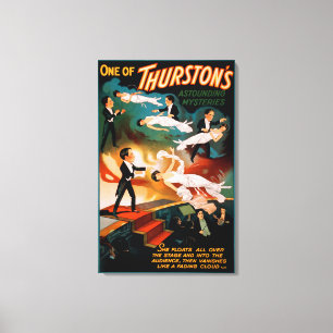 Thurstonの驚異的なミステリー魔法ポスター キャンバスプリント
