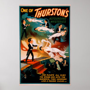 Thurstonの驚異的なミステリー魔法ポスター ポスター