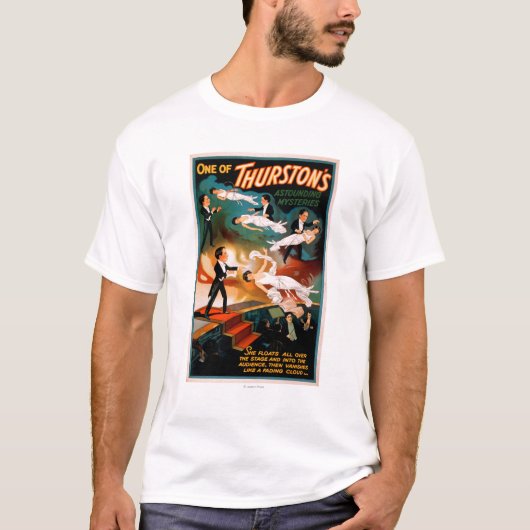 Thurstonの驚異的なミステリー魔法ポスター Tシャツ (正面)