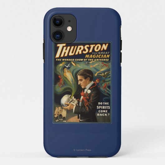 Thurstonスカルを魔法握っているすばらしい手品師 Case-Mate iPhoneケース (裏面)